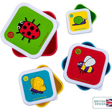 Load image into Gallery viewer, TUM TUM Nesting Snack Pots for Kids, Snack Boxes for Kids, Kids Snack Box Set, BPA Free - Bugs