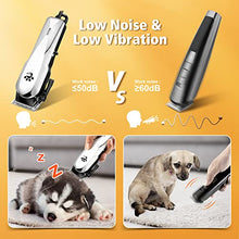 Load image into Gallery viewer, Dog Clippers with 24V Powerful Motor, Plug-in & Quiet Professional Dog Hair Trimmer, Pet Grooming Clippers, Dog Grooming Kit with 8 Comb Guides for Thick Coats Dogs Cats Horse