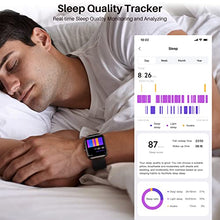 Load image into Gallery viewer, TOZO S2 44mm Smart Watch Alexa Built-in Fitness Tracker with Heart Rate and Blood Oxygen Monitor,Sleep Monitor 5ATM Waterproof HD Touchscreen for Men Women Compatible with iPhone&Android Black