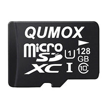 Load image into Gallery viewer, QUMOX 128GB MICRO SD MEMORY CARD CLASS 10 UHS-I 128 GB HighSpeed Write Speed 40MB/S read speed upto 80MB/S