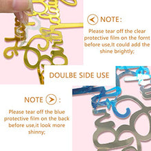 Load image into Gallery viewer, OWill 8 Pcs Acrylic Glitter Gold Cake Topper Acrylic Cake Toppers Happy Birthday Cake Topper Cake Decoration Party Supplies for Children or Adults Various Cupcake Topper (Gold)