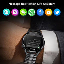 Load image into Gallery viewer, LEMFO Smart Watch Make and Answer Calls Voice Chat Smart Watch for Men with Heart Rate Sleep Monitor Fitness Tracker with 1.32" Full Touch Screen 20 Sports Modes Pedometer Watches Men for Android iOS