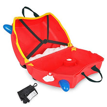 Load image into Gallery viewer, Trunki Children’s Ride-On Suitcase & Kid's Hand Luggage: Frank Fire Engine (Red)