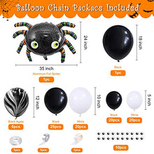 Load image into Gallery viewer, Halloween Balloons Arch Garland Kit Halloween Decorations 105pcs Black White Halloween Party Balloons Decoration for Indoor Outdoor Spider Foil Balloons Agate Latex Balloons Kids Party Supplies Set