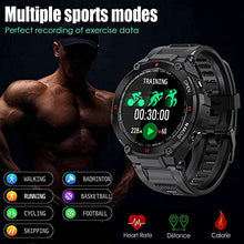 Load image into Gallery viewer, Smart Watch for Men Military Pedometer Watch with GPS Health Tracking Heart Rate Monitor, Waterproof Outdoor Sports Fitness Activity Tracker Compatible with Android iOS Phones (Black)
