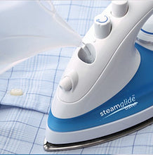 Load image into Gallery viewer, Russell Hobbs Steam Glide Travel Iron 22470, 760 W - White and Blue