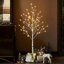 Load image into Gallery viewer, Hairui Pre Lit White Birch Tree 4FT 72 LED for Easter Christmas Holiday Party Festival Decorations Plug in