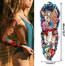 Load image into Gallery viewer, Aresvns Temporary Tattoo for Women Teen Girls and kids ,8 Sheets Full Arm Leg Temporary Tattoo Flowers,Waterproof and Long-Lasting Realistic Fake Tattoos