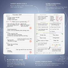 Load image into Gallery viewer, Legend Planner PRO – Deluxe Weekly & Monthly Life Planner to Increase Productivity and Hit Your Goals. Time Management Organizer Notebook – Undated – 18 x 25.5cm Hardcover + Stickers – Periwinkle