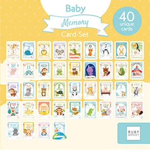 Load image into Gallery viewer, Baby Memory Card Set for a Girl or Boy - 40 Beautiful Unisex Photo Cards to Capture Those Important Memories - by Ruby Ashley