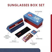 Load image into Gallery viewer, Lee Cooper Square Polarized Sunglasses for Men Women - UV Protected Plastic Frame Sunnies