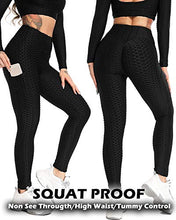 Load image into Gallery viewer, RIOJOY Butt Scrunch Waffle Gym Leggings Women, Honeycomb Anti-Cellulite Tie-dye Fitness Leggings