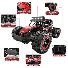 Load image into Gallery viewer, BEZGAR 17 Toy Grade 1:14 Scale Remote Control Car, 2WD High Speed 20 Km/h All Terrains Electric Toy Off Road RC Monster Vehicle Truck Crawler with Two Rechargeable Batteries for Boys Girls Kids&Adults