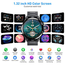 Load image into Gallery viewer, LEMFO Smart Watch Make and Answer Calls Voice Chat Smart Watch for Men with Heart Rate Sleep Monitor Fitness Tracker with 1.32" Full Touch Screen 20 Sports Modes Pedometer Watches Men for Android iOS