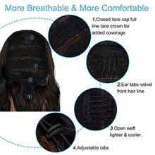 Load image into Gallery viewer, Long Wavy Ponytail Hair Extension for Black Women Drawstring Ponytail Hair Extensions Clip in Curly Synthetic Hairpiece