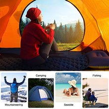 Load image into Gallery viewer, UOUNE Inflatable Sleeping Mat-Waterproof Camping Mattress,Double-Sided Color Air Pad,Portable & Folding Inflating Single Bed for Outdoor Backpacking Hiking(Blue + Green)