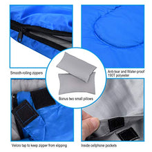 Load image into Gallery viewer, Maxmass Double Sleeping Bag, 4 Seasons Lightweight Camping Bag with 2 Pillows and Carrying Bag, Converts into 2 Singles, Waterproof Outdoor Sleeping Bags for Traveling, Backpacking and Hiking (Blue)