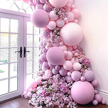 Load image into Gallery viewer, Double Stuffed Lilac Pink Balloon Arch Kit Macaron Pink Lavender Latex Balloon Garland Kit Baby Pink Balloons For Pink Theme Birthday Engagement bachelorette Garden Party Bridal Shower Decorations