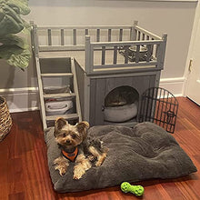 Load image into Gallery viewer, Wooden Dog/Cat House Outdoor and Indoor,Feral Pet Houses with Stairs for Dogs Insulated