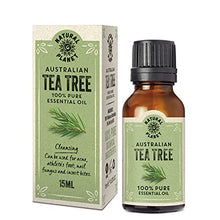 Load image into Gallery viewer, 100% Pure & Undiluted Natural Australian Tea Tree Essential Oil 15ML for Skin, Hair, Face & Nails Therapeutic Grade Pure, Undiluted & Cruelty Free