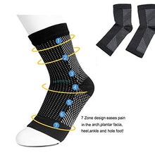 Load image into Gallery viewer, 4 Pairs Dr Sock Soothers Socks Vita Wear Copper Infused Magnetic Foot Support Compression Sock, Yoga Ankle Sports Socks Fitness Sprain Protection Tools (S/M)