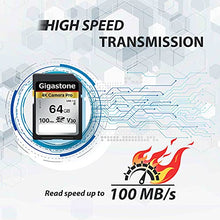 Load image into Gallery viewer, Gigastone SD Card 64GB 2-Pack, High-Speed 64GB SD Card Full HD Video Memory Card, Compatible with Canon Nikon Sony Pentax Kodak Olympus Panasonic Digital Camera, UHS-I SDXC V10 U1 Class 10 (64gb)