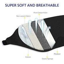Load image into Gallery viewer, Mavogel Cotton Sleep Eye Mask - Updated Design Light Blocking Sleep Mask, Soft and Comfortable Night Eye Mask for Men Women, Eye Blinder for Travel/Sleeping/Shift Work, Includes Travel Pouch, Black