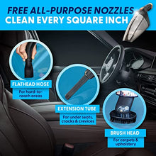 Load image into Gallery viewer, ThisWorx Car Vacuum Cleaner - Portable, Lightweight, Powerful, Handheld Vacuums w/Strong Suction, 3 Attachment Accessories, Carry Case - 12V, 4.8m Cord - Car Cleaning Kit