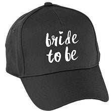 Load image into Gallery viewer, Hippowarehouse Bride to Be Baseball Cap hat Premium Printed 5 Panel OneSize Adults Black