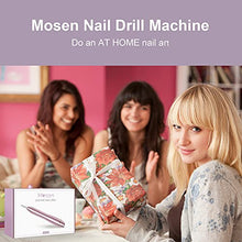 Load image into Gallery viewer, Mosen Electric Nail Files Professional Nail Drill Portable 20000 RPM Adjustable Speed Nail Files Kit for Acrylic Gel Nails 11 in 1 Manicure Pedicure Polishing Shape Tools for Home Salon Use