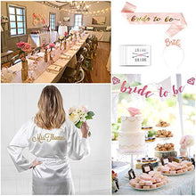 Load image into Gallery viewer, Hen Party Accessories Bride to Be Set 32 Pcs Include Bride to Be Sash, Bride Tiara, Tattoos, Sunglasses, Bride to Be Banner, Photo Booth Props, Rosette Badge, Hen Party Veil with Comb for Hen Night