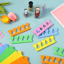 Load image into Gallery viewer, Dacitiery 20 Pcs Foam Toe Finger Separator Toe Finger Dividers Disposable Soft Sponge Nail Toe Separator Divider Spacer for Pedicure Manicure Nail Art Accessories Tools
