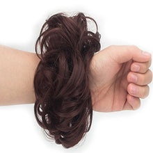 Load image into Gallery viewer, FLORATA Updo Hairpiece Curly Messy Hair Bun Extensions Donut Chignons Hair Extension Hair Scrunchie Scrunchy Up Do Ponytail Extension Hair Piece Wig
