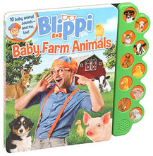 Load image into Gallery viewer, Blippi: Baby Farm Animals (10-Button Sound Books)
