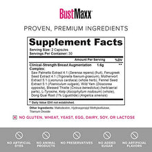 Load image into Gallery viewer, BustMaxx: The Most Trusted Breast Enhancement Pills | Natural Breast Enlargement and Female Augmentation Supplement for Breast Growth, 60 Capsules