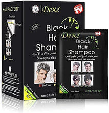 Load image into Gallery viewer, Black Hair Shampoo-Dexe Black Hair Shampoo for Natural Hair,Temporary Instant Hair Dye Maintain for Men and Women Black Color/Easy to Use/Last 30 days/Natural Ingredients (Pack of 10)