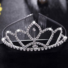 Load image into Gallery viewer, Kyerivs Bride to be Decoration Set for Hen Night Party,Rhinestone Tiara,Bridal Wedding Veil,Bride to Be Sash,Rosette Badge and Garter