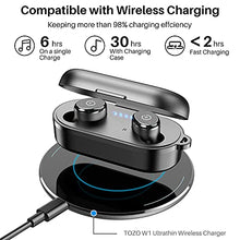 Load image into Gallery viewer, TOZO T10 Bluetooth 5.0 Earbuds True Wireless Stereo Earphones Headphones IPX8 Waterproof in Ear Wireless Charging Case Built in Mic Headset Premium Sound with Deep Bass for Running Sport Black