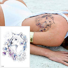 Load image into Gallery viewer, Waterproof Tattoo Stickers Bikini Peony Tattoo Body Art Flower Rose Tattoo Fake Water Transfer Tattoo Temporary Tatoo Leg Arm,TH267
