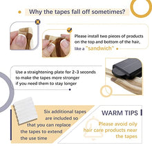 Load image into Gallery viewer, RUNATURE Pink Tape in Hair Extension Human Hair Colored Tape Hair Extensions Remy Human Hair Hot Pink Tape in Extensions Human Hair 12 Inch 20 Gram