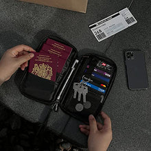 Load image into Gallery viewer, dayday® Travel Document Holiday Essentials Wallet Organiser with RFID Blocking Unisex Passport Holder | Gifts for Men and Women