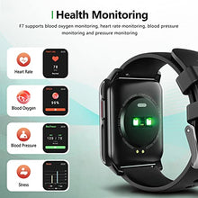 Load image into Gallery viewer, Smart Watch,Fitness Tracker HD Touch Screen sport Watch with Heart blood Rate Sleep Monitor, pedometer Smart Watch for Men Women Activity Trackers IP67 Waterproof fitness watch for iOS Android-Black