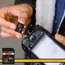 Load image into Gallery viewer, Ritz Gear Extreme Performance Video Pro 128GB 4K 8K Ultra HD SDXC U3 V60 A1 Memory Card (Read 265mb/s 120mb/s Write)