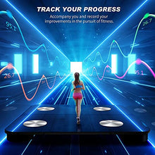 Load image into Gallery viewer, Scales for Body Weight - Smart Body Fat Scales Composition Analyzer Monitor, High Precision Measuring for BMI, Visceral Fat, Muscle, Body Age etc, Smart APP for Fitness Tracking(Black)