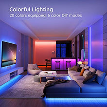 Load image into Gallery viewer, Govee LED Strip Lights 5m RGB Colour Changing Led Lights for Bedroom, LED Lights Strip with Remote and Control Box, Living Room TV Kitchen DIY Decoration