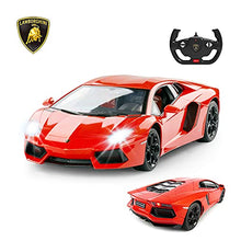 Load image into Gallery viewer, RASTAR RC Lamborghini Toy Car, 1:14 Lamborghini Aventador LP700-4 Remote Control Car, Working Lights - Orange