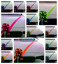 Load image into Gallery viewer, INERRA Wedding Car Decoration Kit - 3 x Large Pre-Assembled 7” Bows with 14-Loops and 7 Metres of Ribbon – With Colour Match (White)