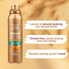 Load image into Gallery viewer, Garnier Ambre Solaire Natural Bronzer Quick Drying Medium Self Tan Body Mist 150ml