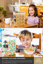 Load image into Gallery viewer, Cereal Container Storage Set - Airtight Food Storage Containers, 8 Labels, Spoon Set & Pen, Great for Flour - BPA-Free Dispenser Keepers (4L) - Chef's Path