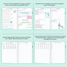 Load image into Gallery viewer, Clever Fox Budget Planner Pro – Financial Organizer + Cash Envelopes. Monthly Finance Journal, Expense Tracker & Personal Account Book, Undated, 18cm x 25cm – Mint Green